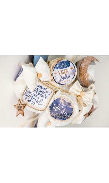 Lumanare de botez baieti personalizata, 65x4cm, Twinkle Twinkle little star  17